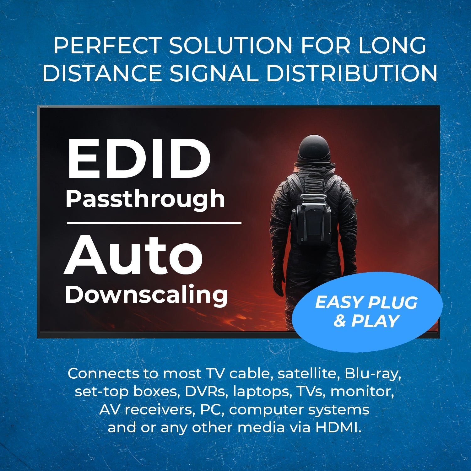 4K@60Hz HDMI™ Extender (IR) - 230ft (Cat6) (UHD-IPC230-K)