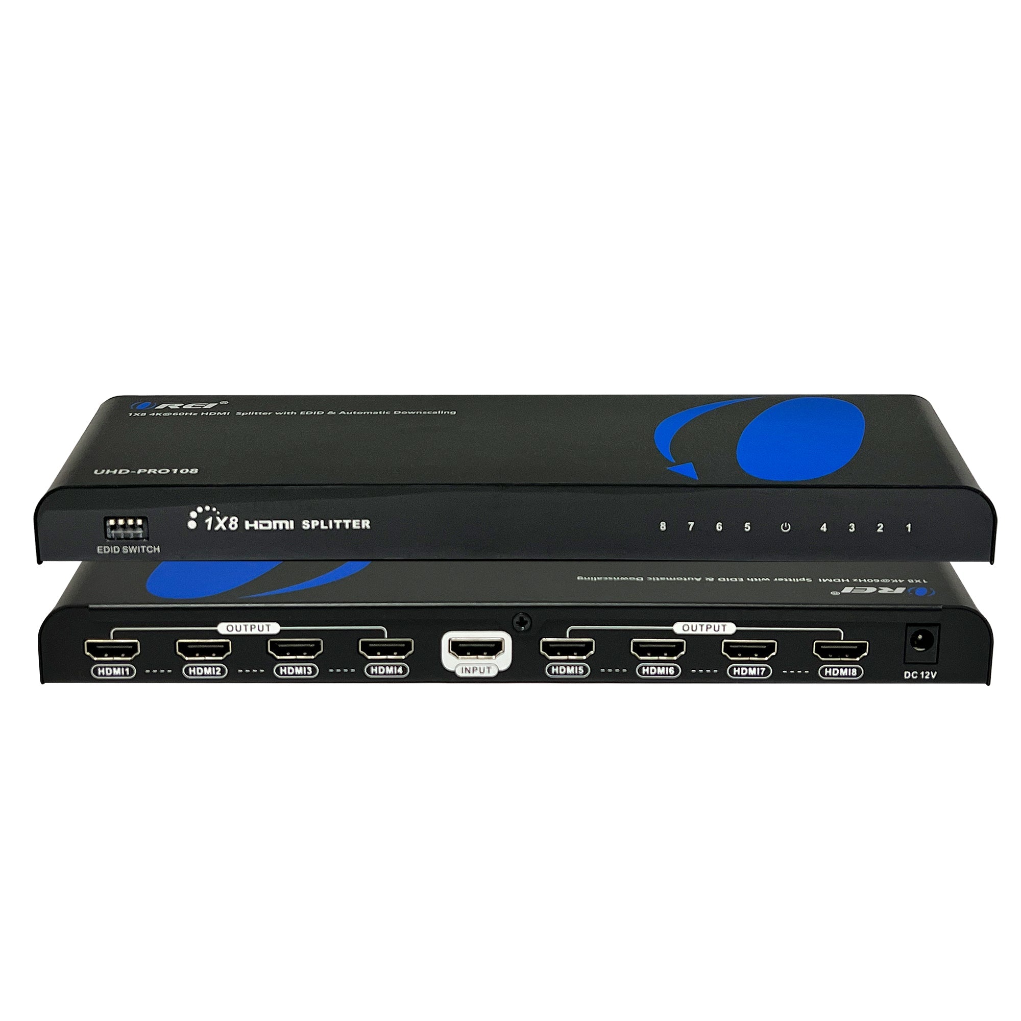 4K@60Hz 1x8 HDMITM Splitter (Downscaler)