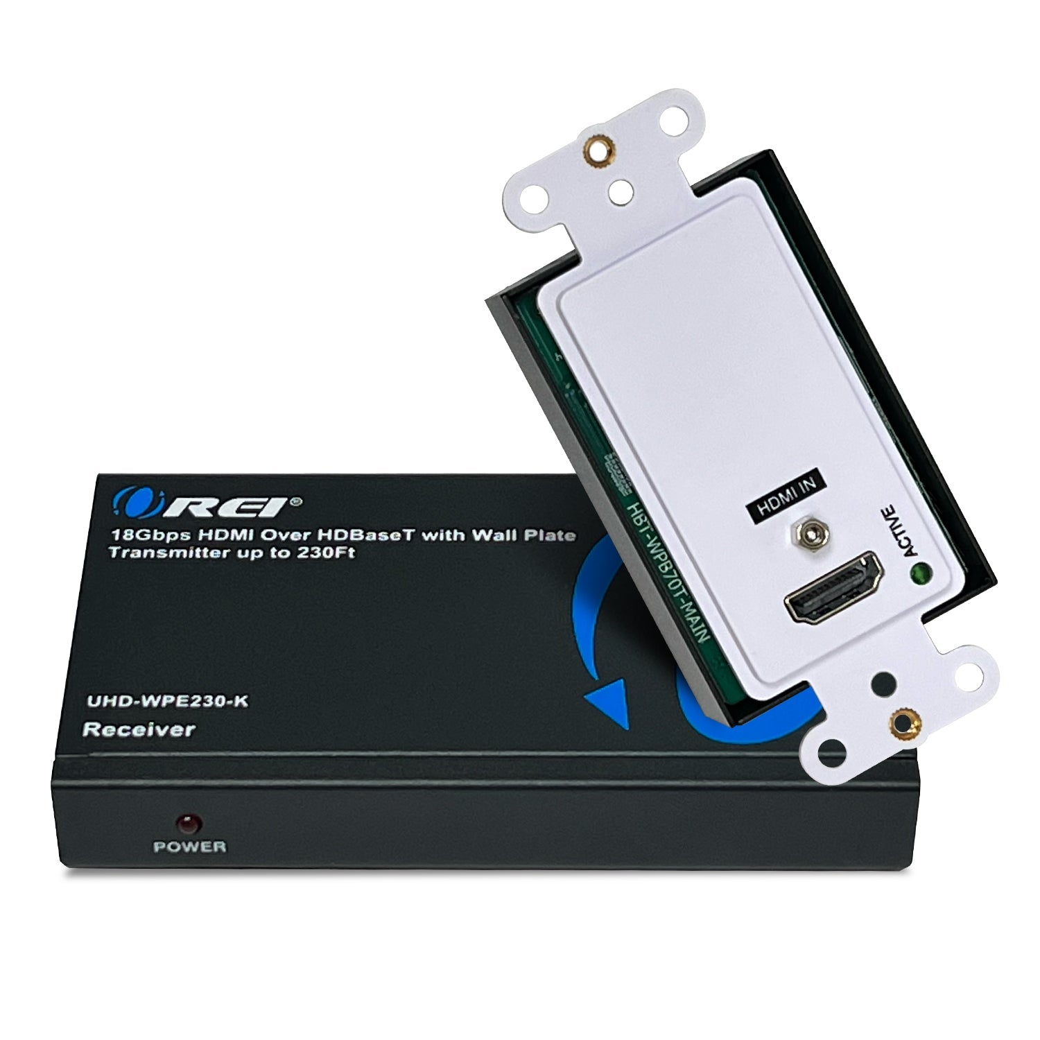4K HDBaseT HDMI™ Extender with Wall Plate (TX) - 230ft (cat6)-UHD-WPE230-K