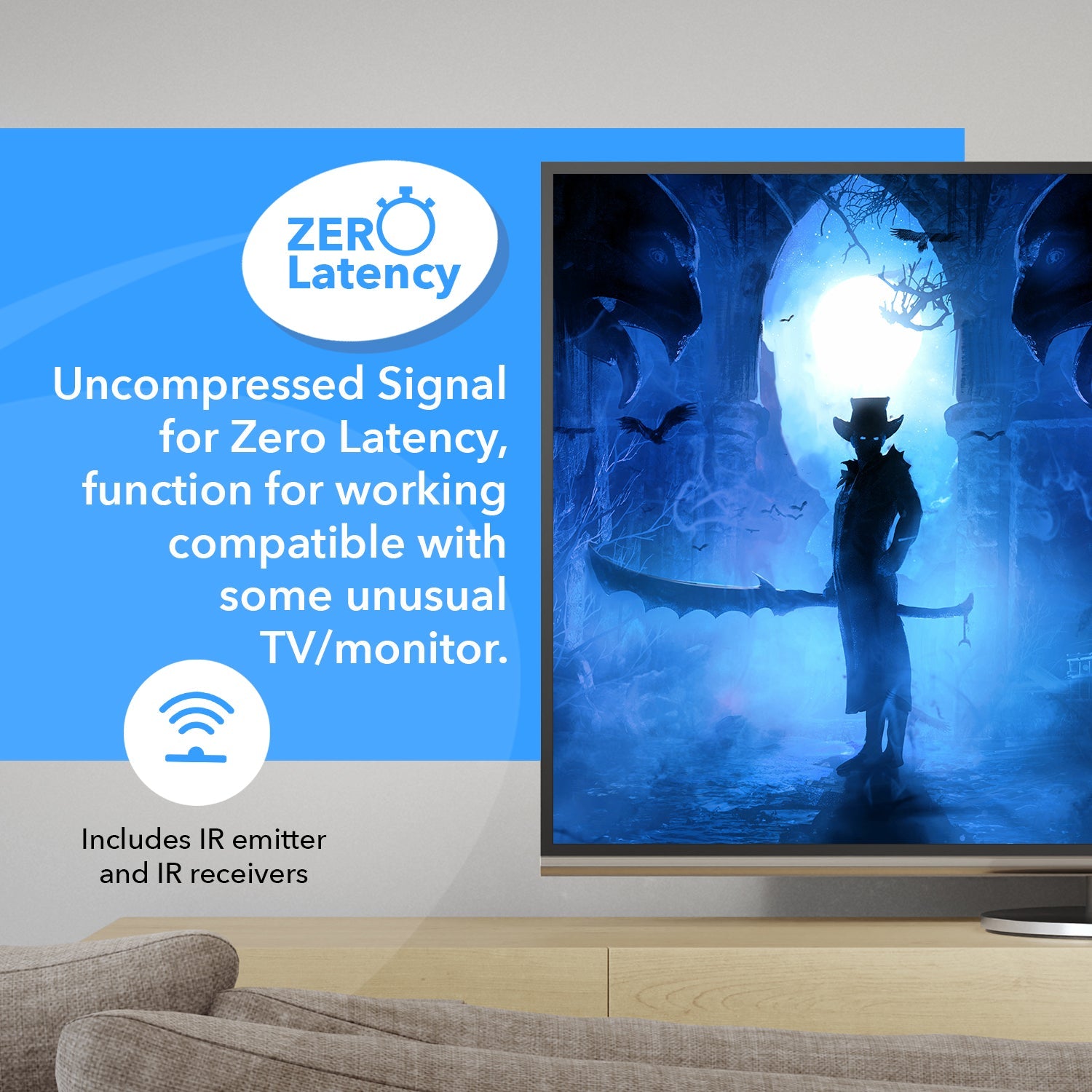 4K HDBaseT 8x8 HDMI™ Extender Matrix (Loop) - 400ft (cat6)-UHD88-EXB400R-K