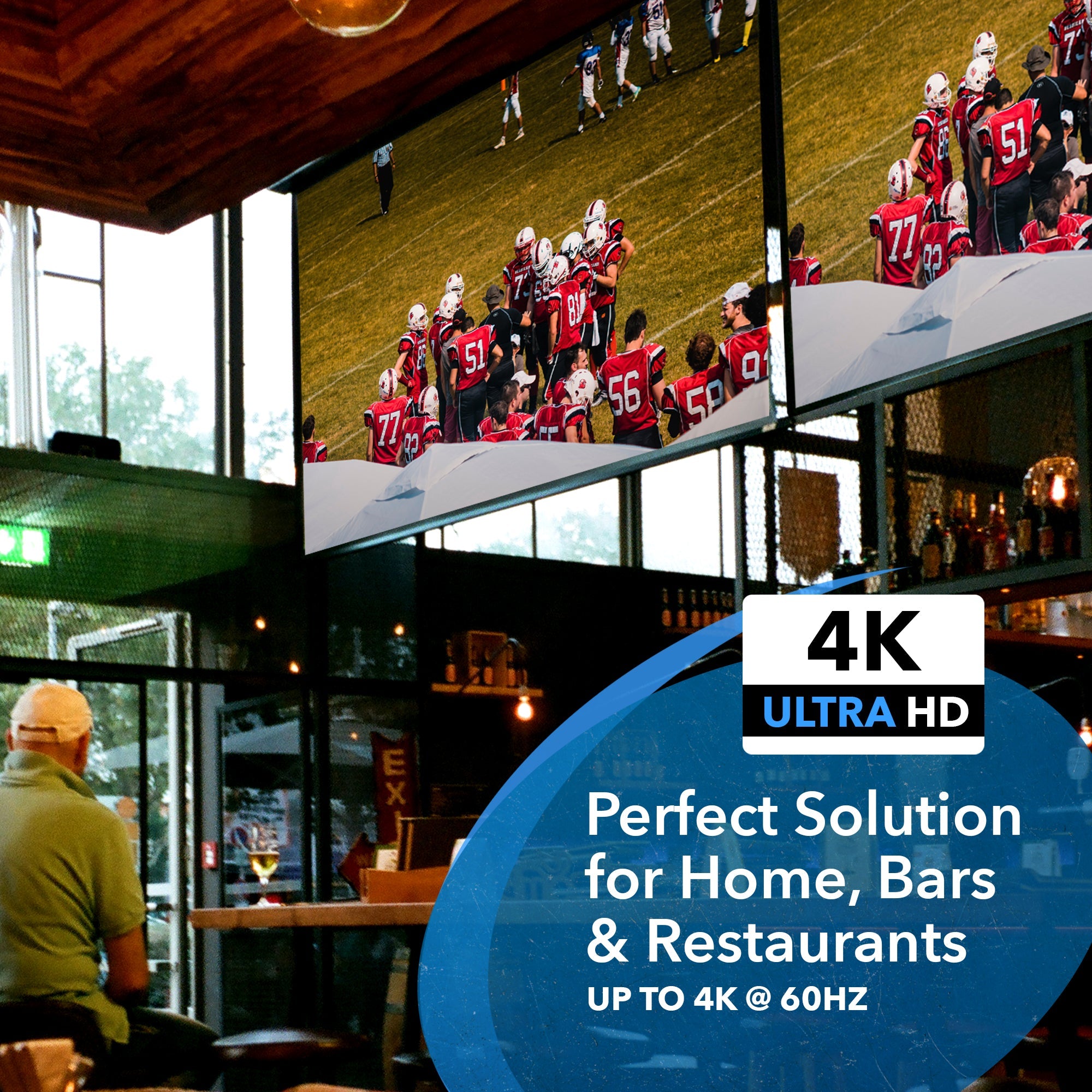 4K@60Hz 1x2 HDMI™ Splitter (Downscaler, Audio Extract)-UHDS-102A