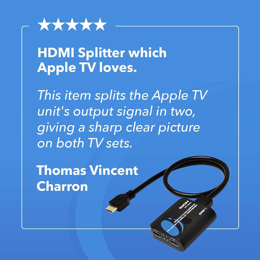 4K@60Hz 1x2 HDMI™ Splitter (Downscaler, Pigtail)-UHDS-102C