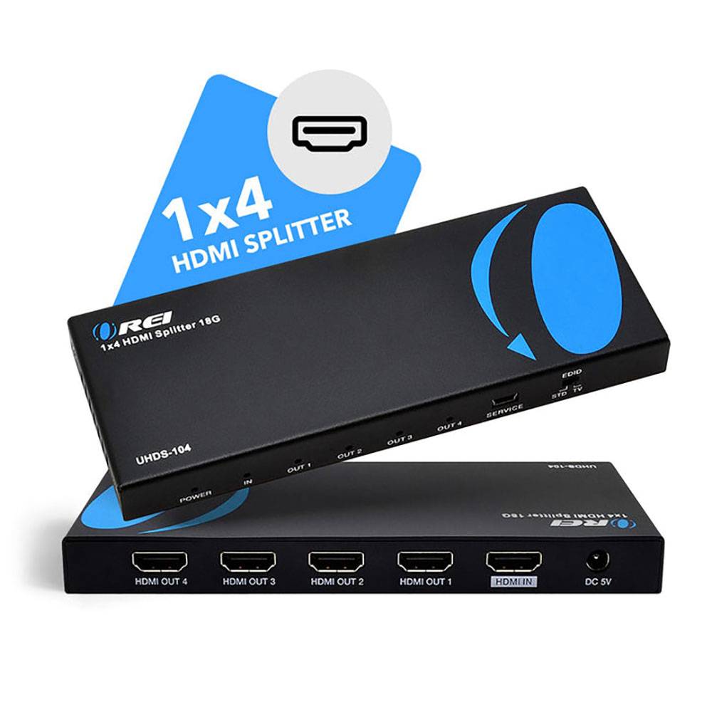 4K@60Hz 1x4 HDMI™ Splitter-UHDS-104