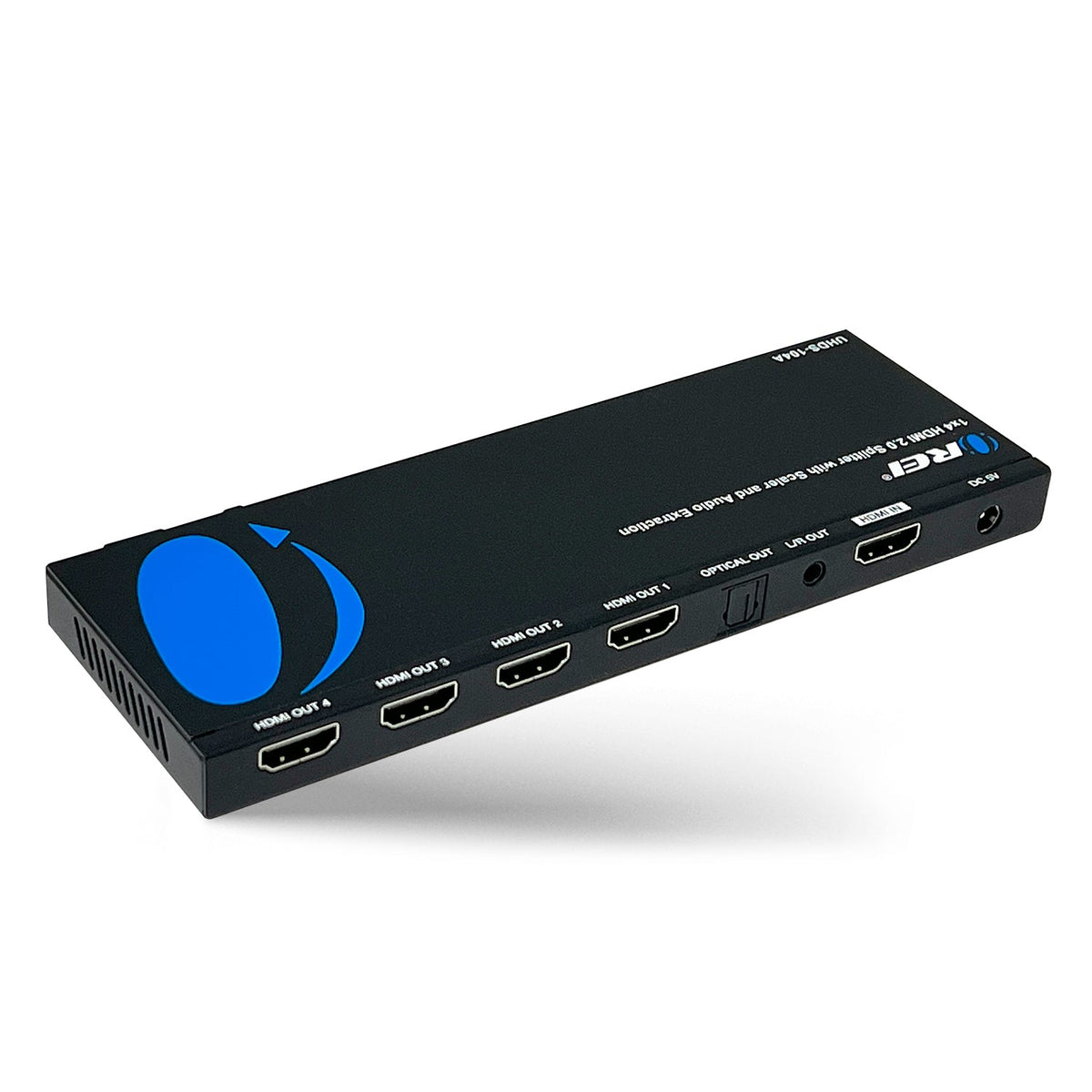 4K@60Hz 1x4 HDMI™ Splitter (Downscaler, Audio Extract) (UHDS-104A)