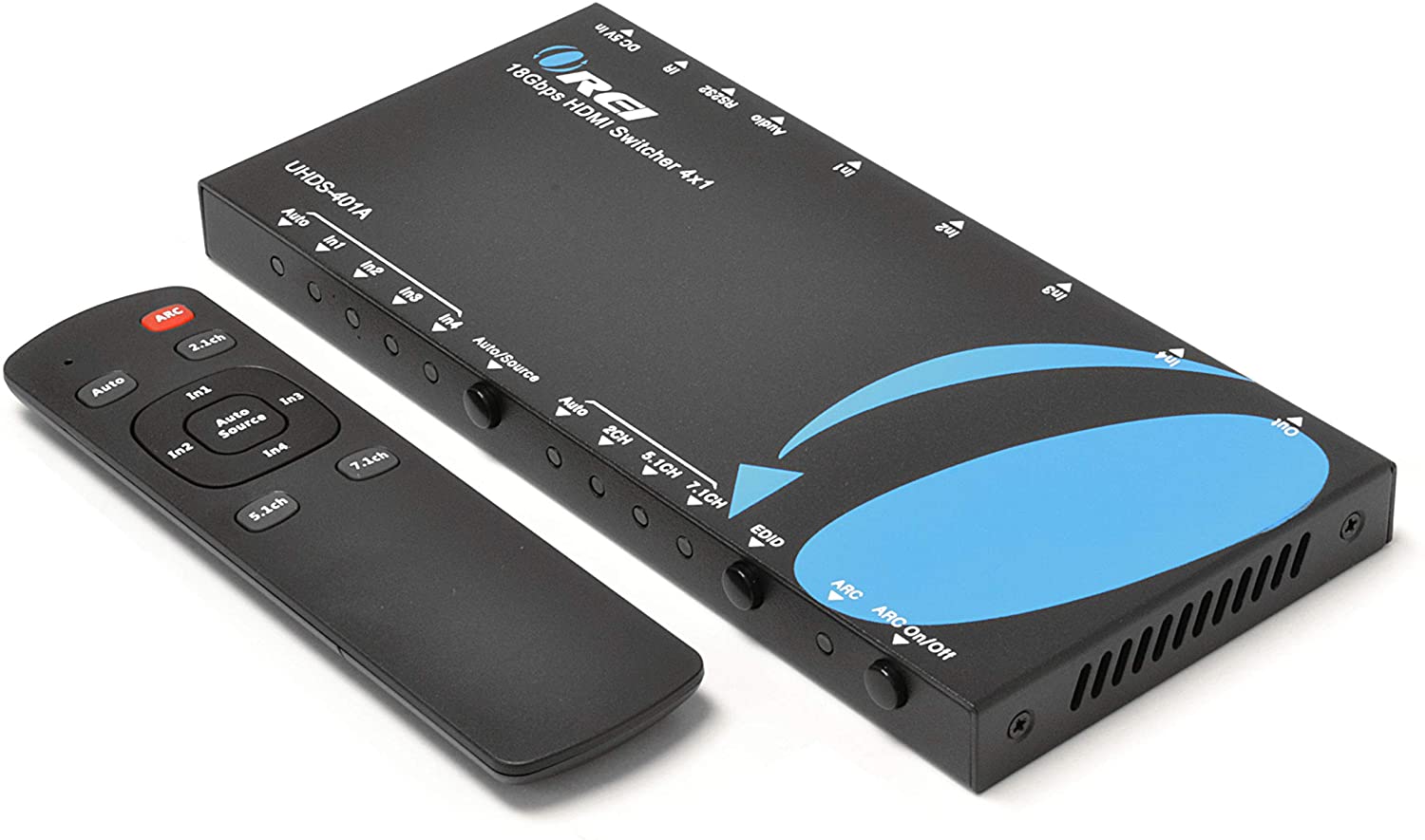 4K@60Hz 4-port HDMI™ Switch (Audio Extract) (UHDS-401A-O)