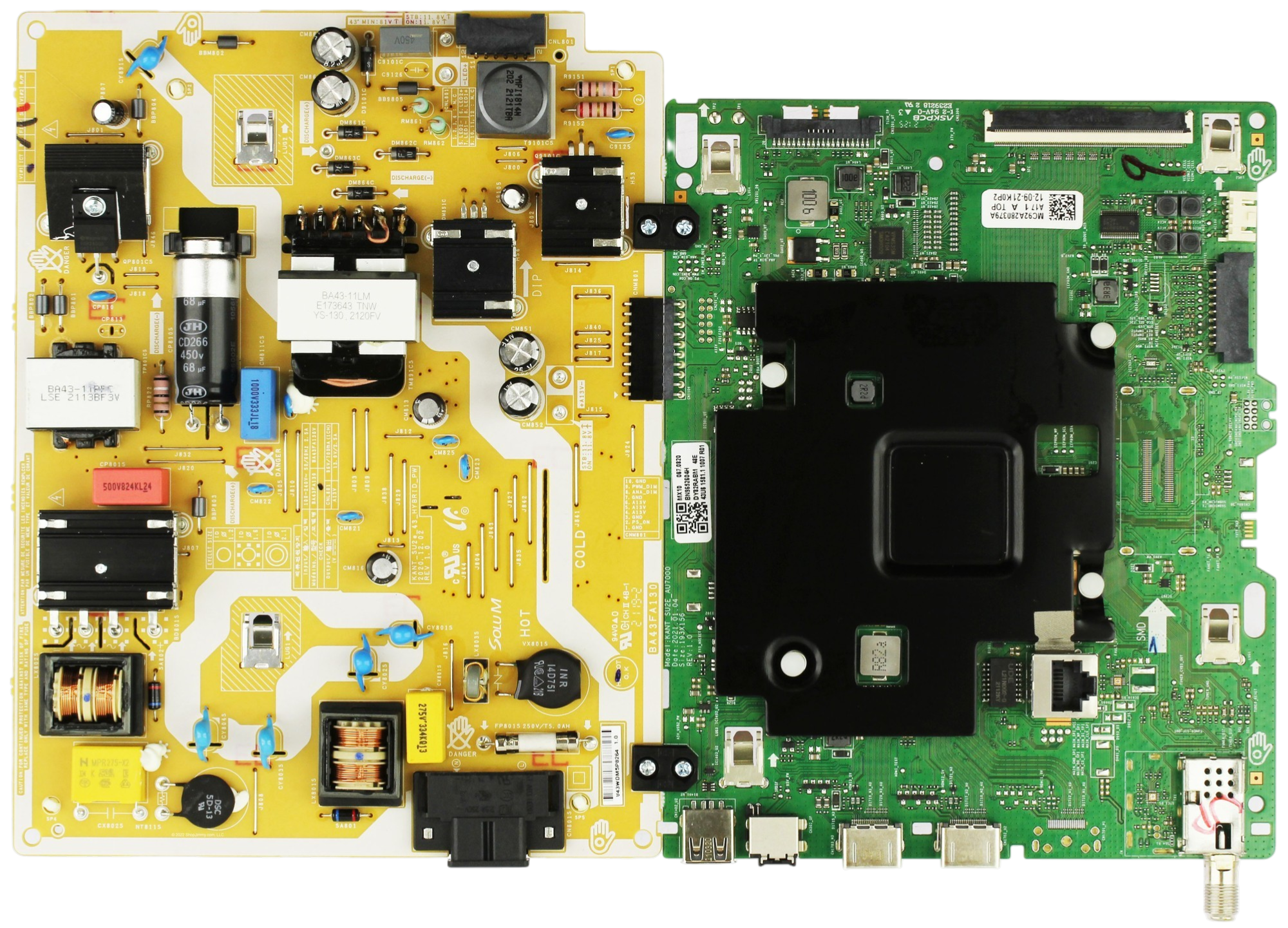 Samsung BN96-52604H Main Board Power Supply for UN43TU700DFXZA (Version AF13)