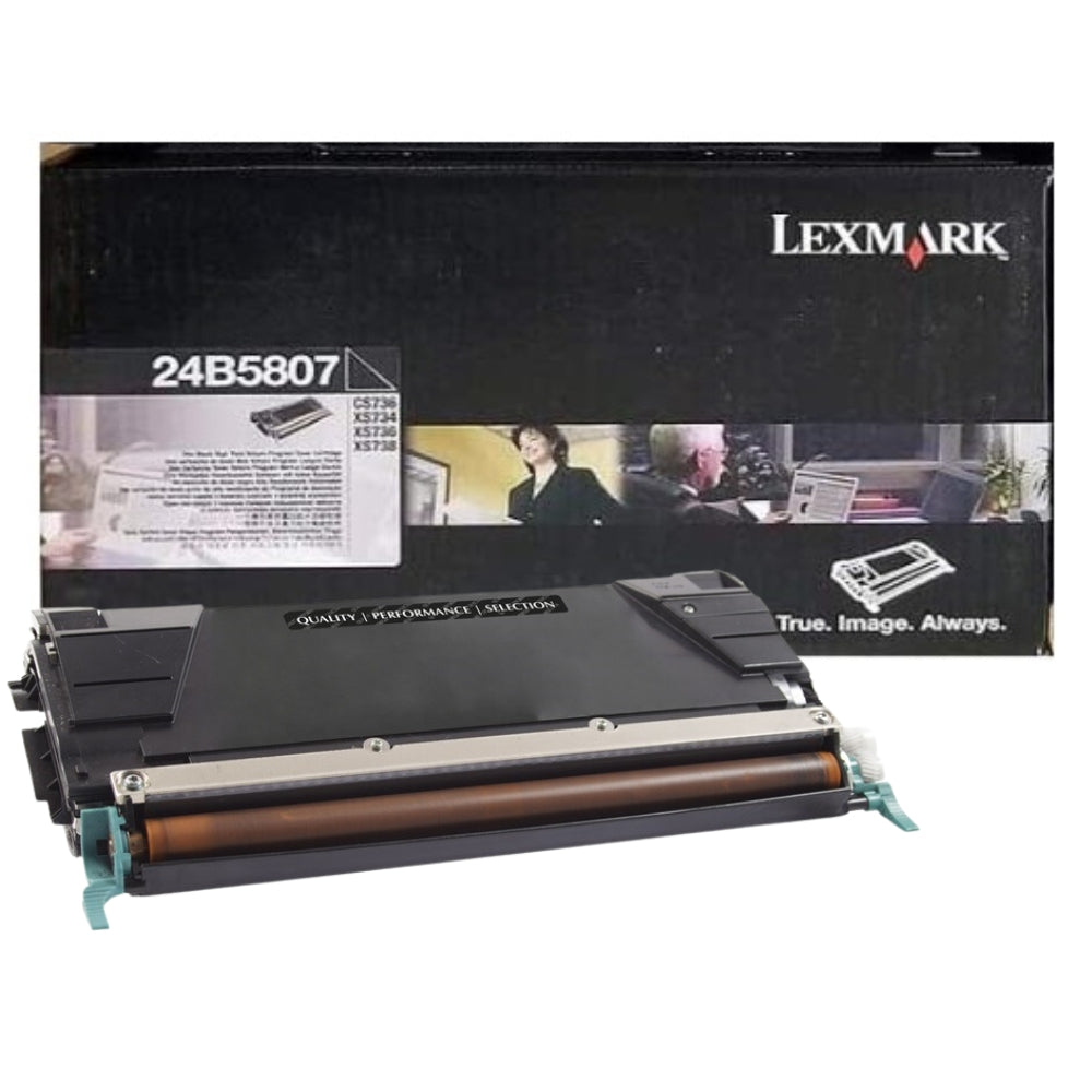 New, Pre-Owned - Lexmark 24B5807 Black High Yield Toner Cartridge