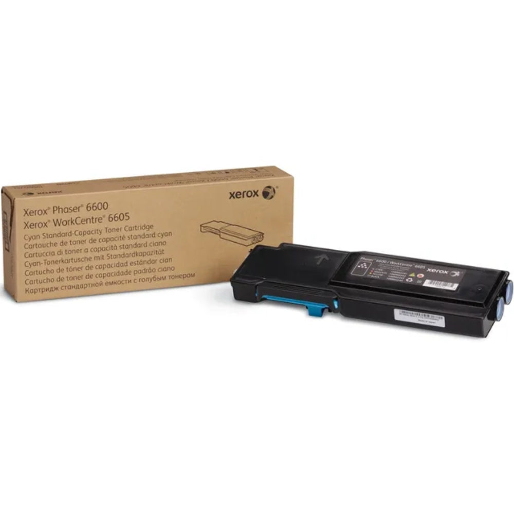 New, Pre-Owned - Xerox Phaser 6600/WorkCentre 6605 Cyan Toner Cartridge, 106R02241