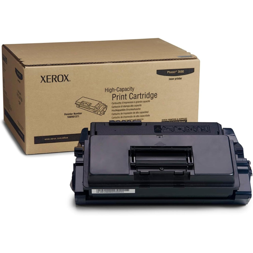 New, Pre-Owned - Xerox Phaser 3600 High-Yield Black Laser Toner Cartridge, 106R01371