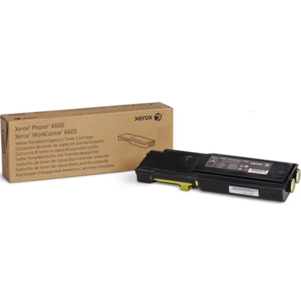New, Pre-Owned - Xerox Phaser 6600 / WorkCentre 6605 Yellow Laser Toner Cartridge, 106R02243