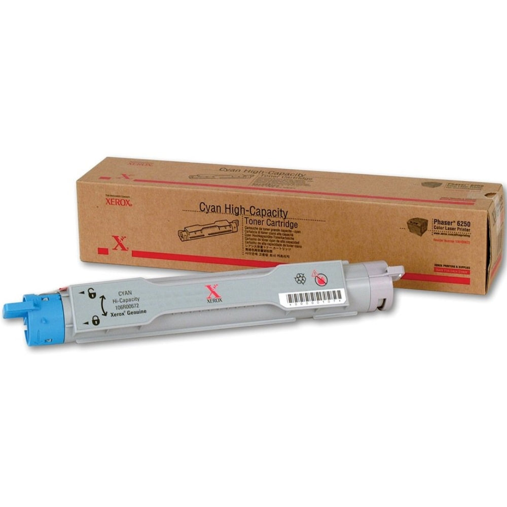 New, Pre-Owned - Xerox 106R00672 Cyan Standard Toner Cartridge, Phaser 6250