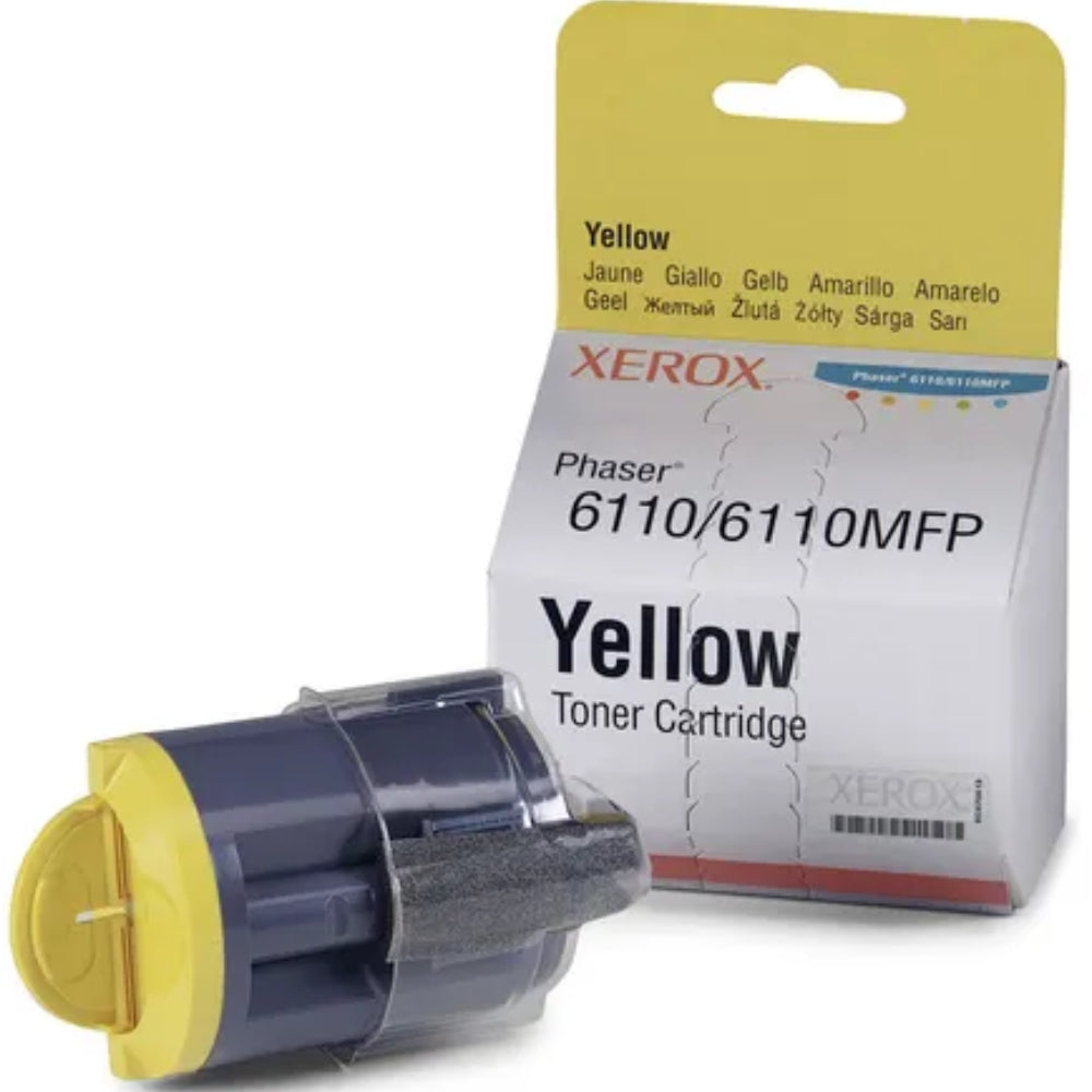 New, Pre-Owned - Xerox Phaser 6110 Yellow Standard Capacity Toner Cartridge - 106R01273