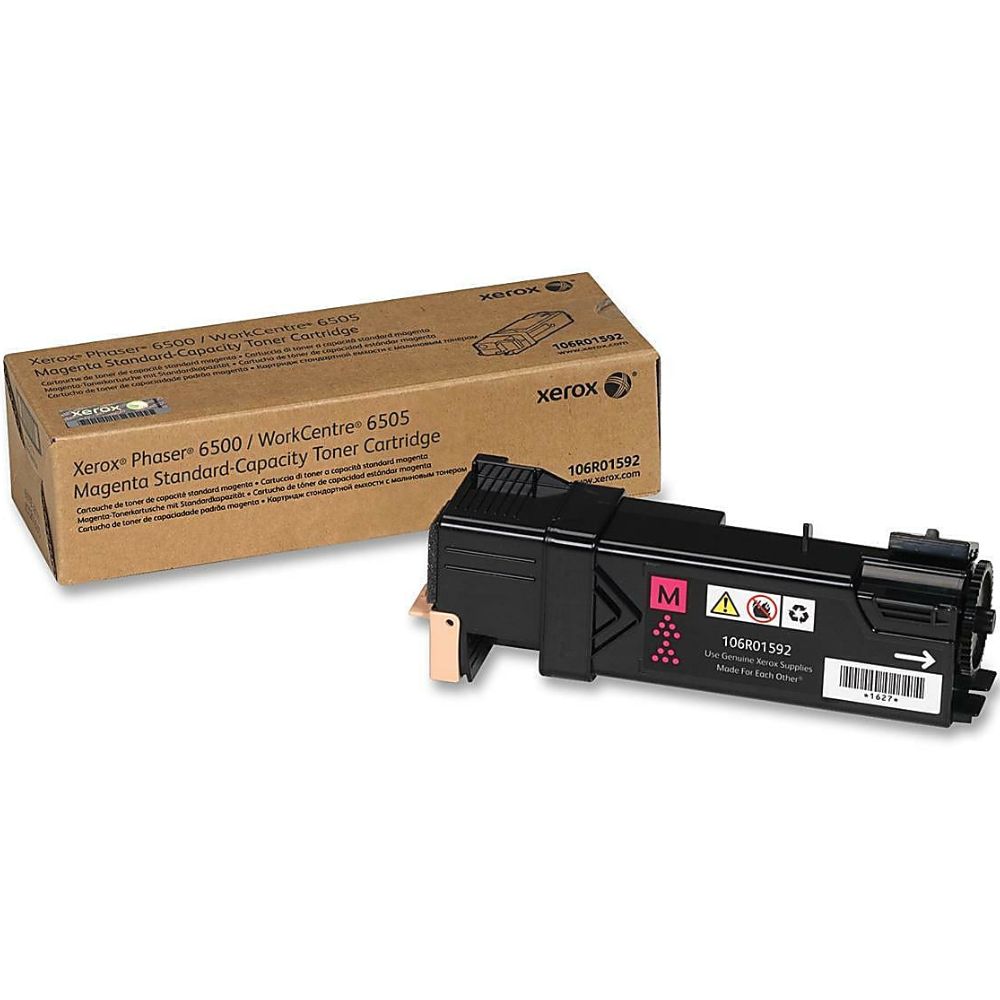 New, Pre-Owned - Xerox PHASER 6500/6505 Standard Yield Magenta Toner Cartridge, 106R01592