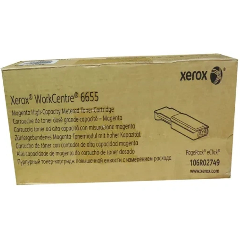 New, Pre-Owned - Xerox WORKCENTRE 6655 High Yield Magenta Toner Cartridge, 106R02749