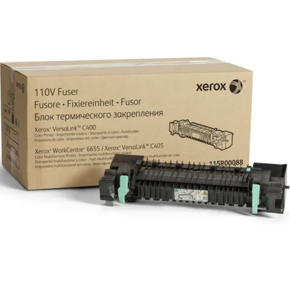 New, Pre-Owned - Xerox 110V Fuser Kit Standard Yield Black Toner Cartridge, 115R00088