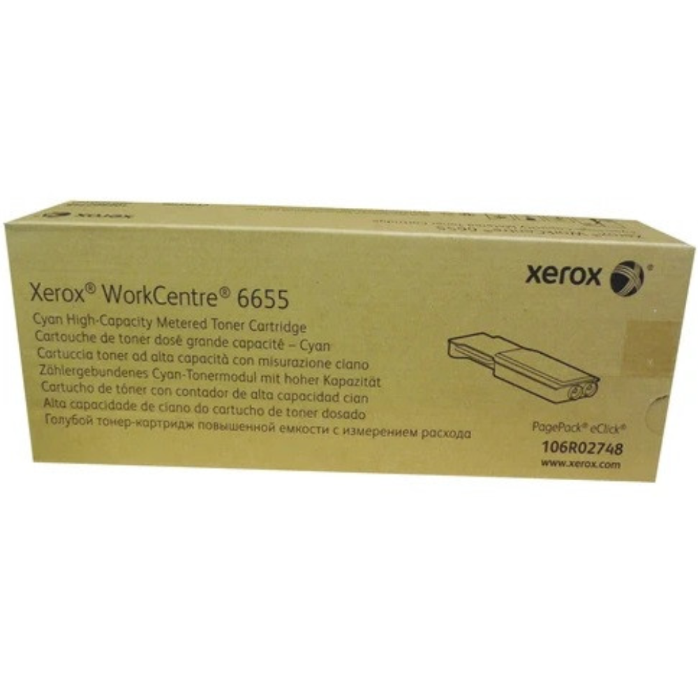 New, Pre-Owned - Xerox 106R02748 High Yield Cyan Toner Cartridge