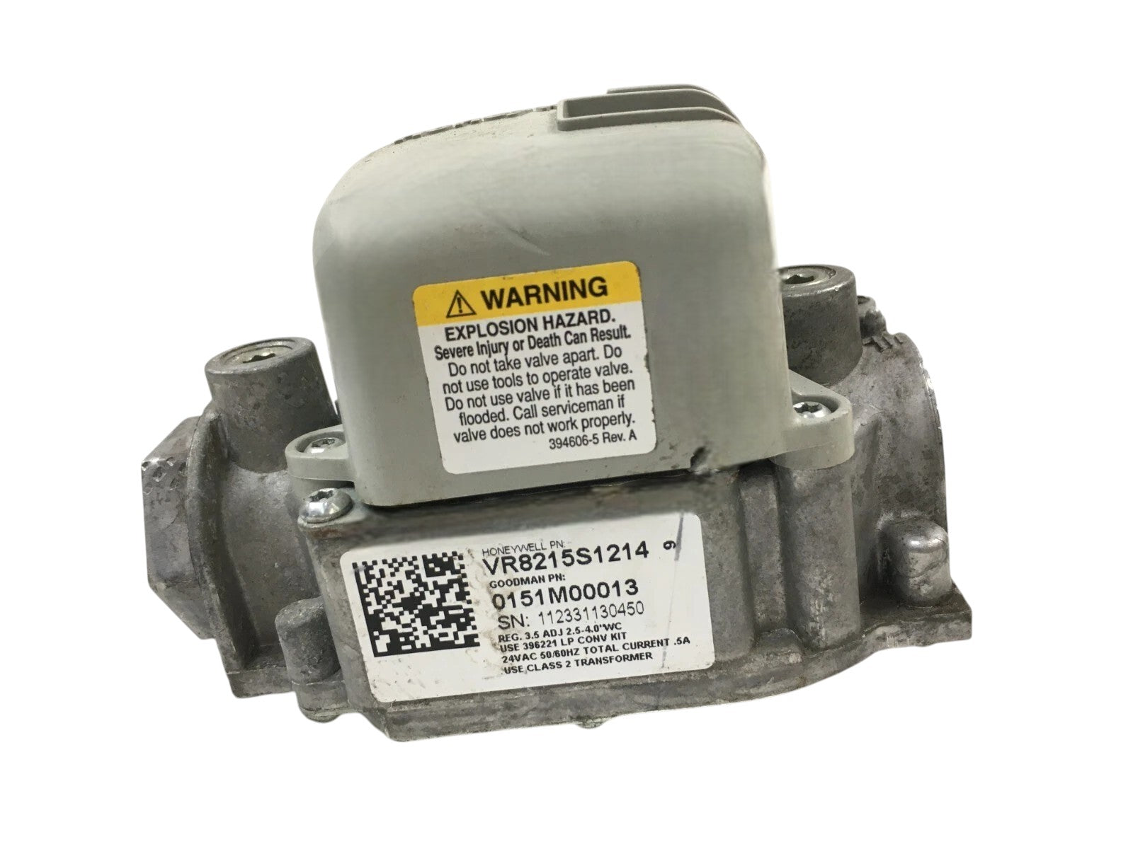 Honeywell VR8215S1214 Gas Valve Goodman 0151M00013 (Refurbed)