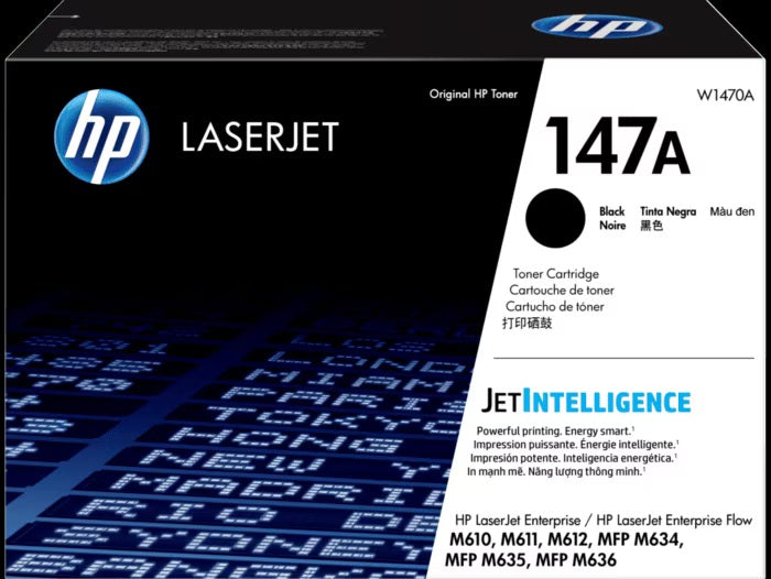 New, Pre-owned, Original HP 147A Standard Yield Black Toner Cartridge, W1470A