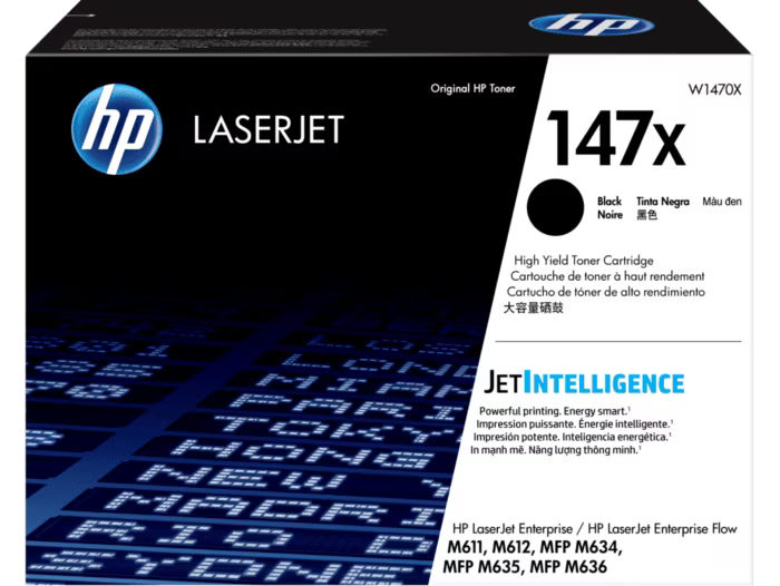 New, Pre-owned, Original HP 147X High Yield Black Toner Cartridge, W1470X