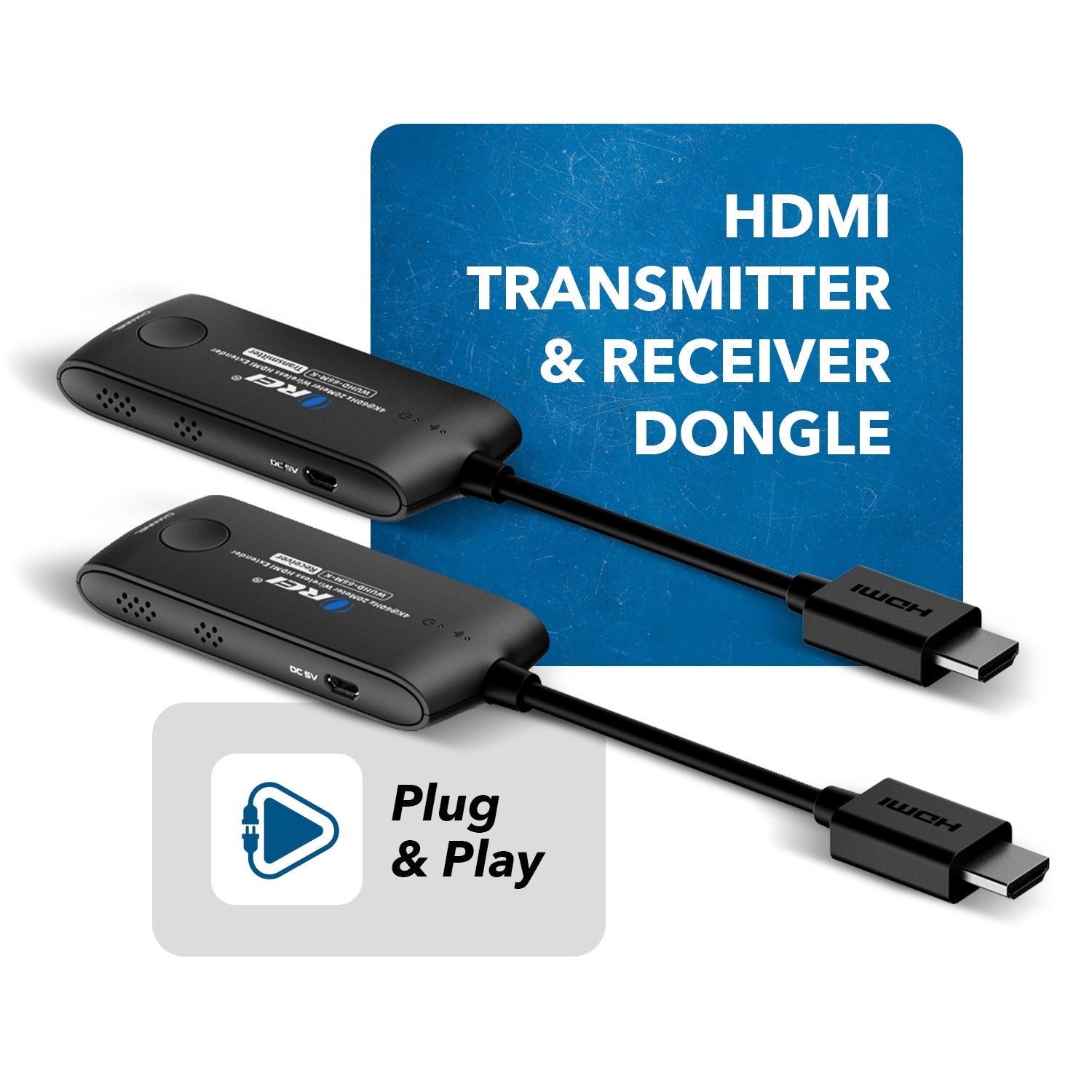 4K@60hz Wireless HDMI™ Extender - 65ft (WUHD-66M-K)