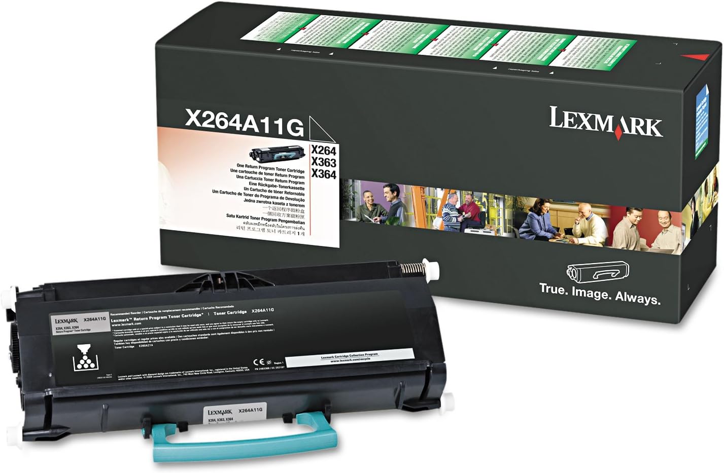 New, Pre-Owned - Lexmark x264 Standard Yield Black Toner Cartridge, X264A11G
