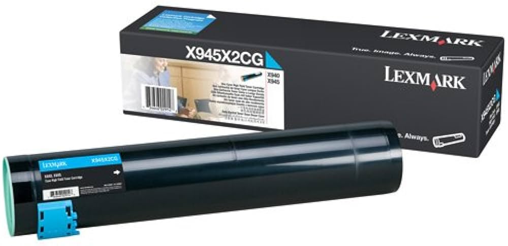 New, Pre-Owned - Lexmark X945X2CG High Yield Cyan Toner Cartridge