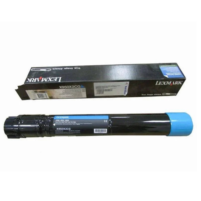 New, Pre-Owned - Lexmark X950X2CG Extra High Yield Cyan Toner Cartridge