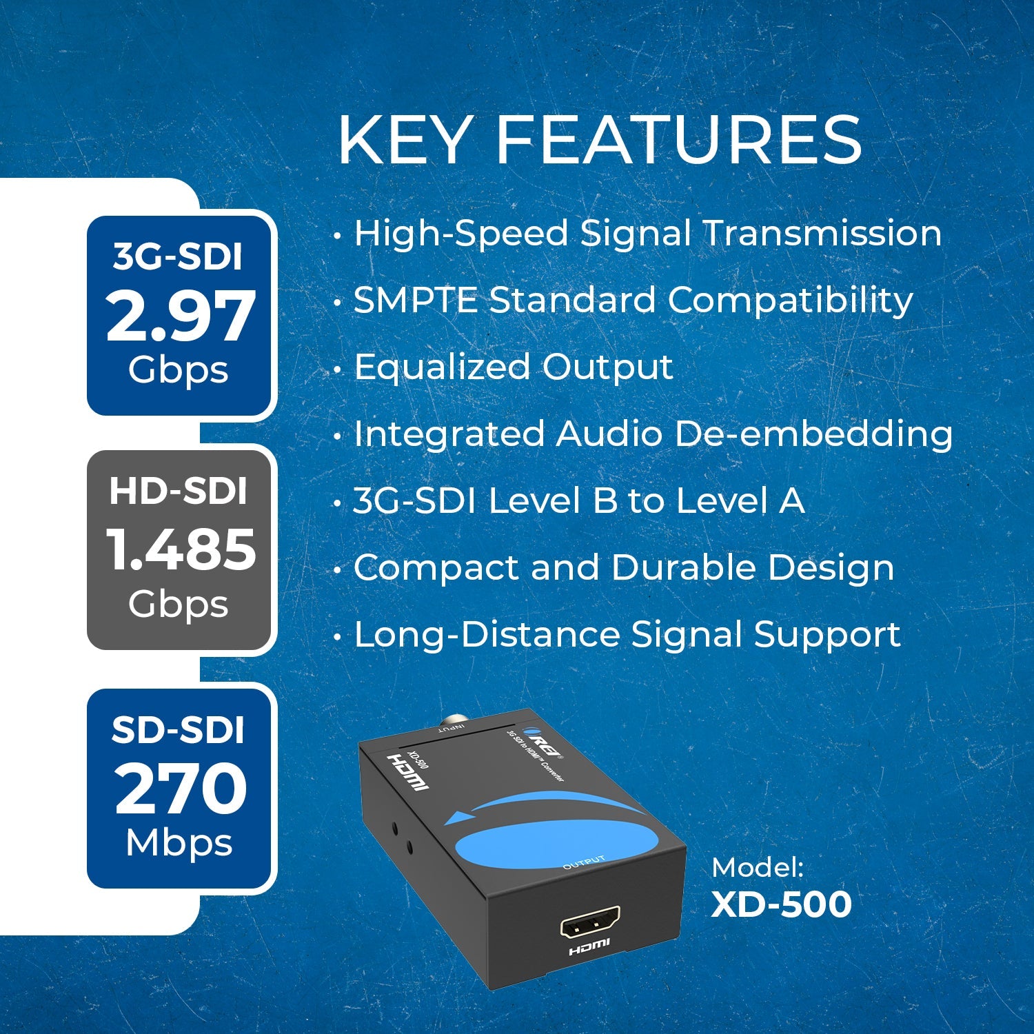 3G SDI to HDMI™ Converter (XD-500)