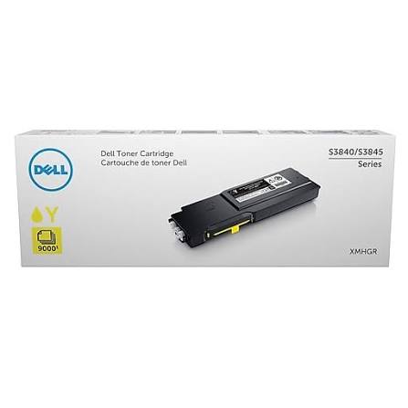New, Pre-owned, Original Dell S3840/S3845 Standard Yield Yellow Toner Cartridge, XMHGR