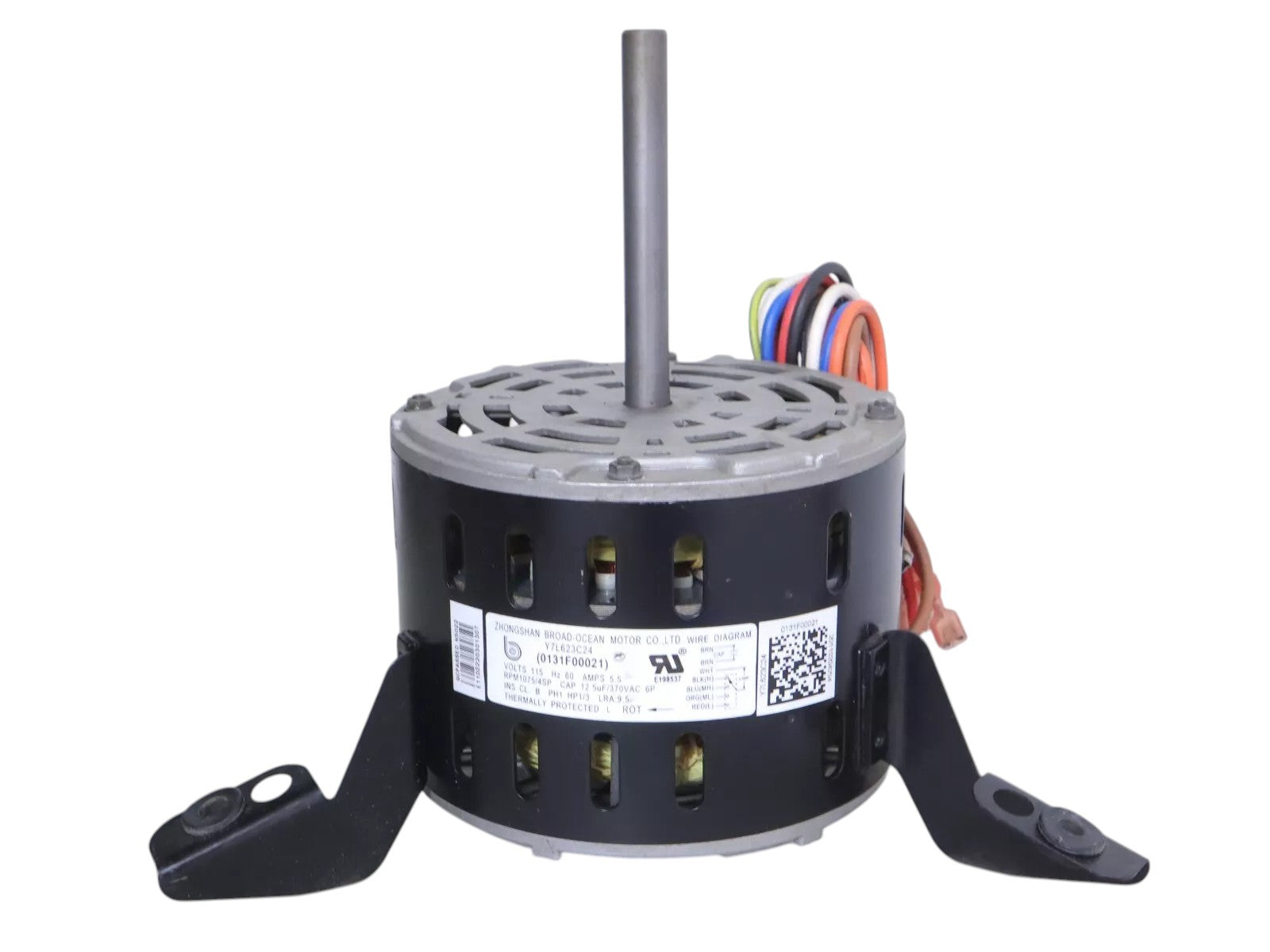 Zhongshan Broad-Ocean Y7L623C24 Blower Motor 0131F00021 1/3HP 115V 1075RPM 4SPD (Refurbed)