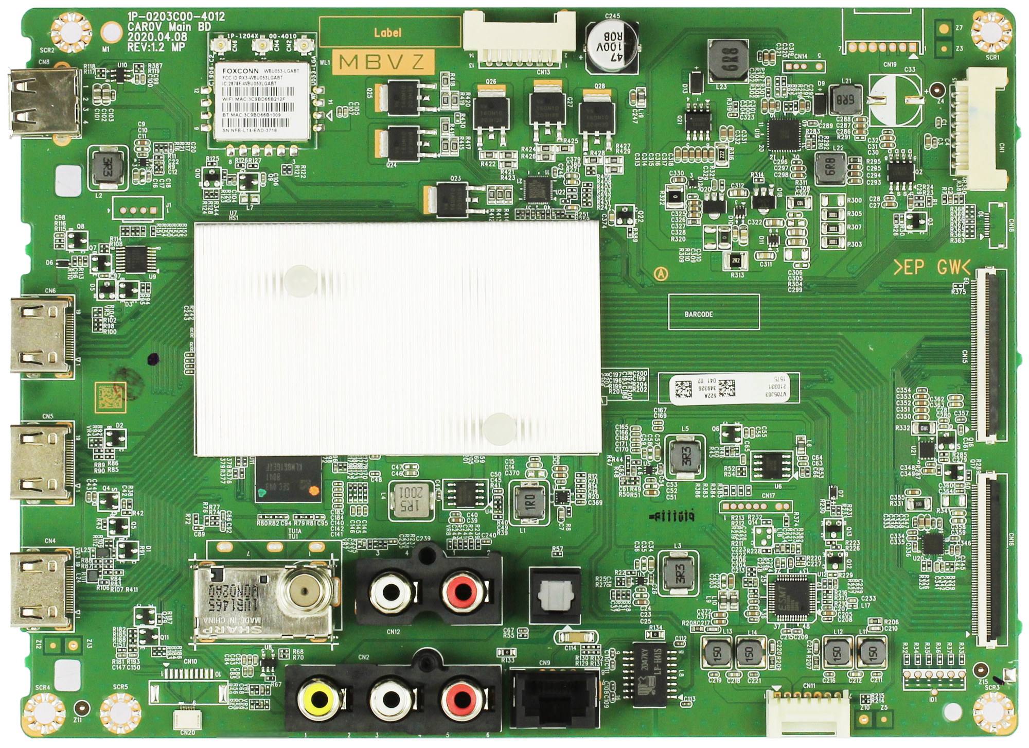Vizio Y8389522A Main Board for V705-J03 (LFTGD7KX)