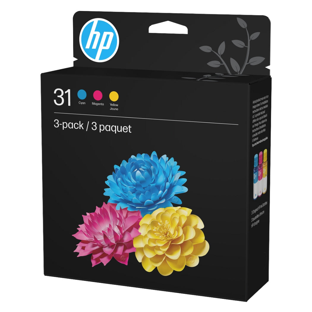 New, Pre-Owned - HP 31 Color Ink Cartridges Refills