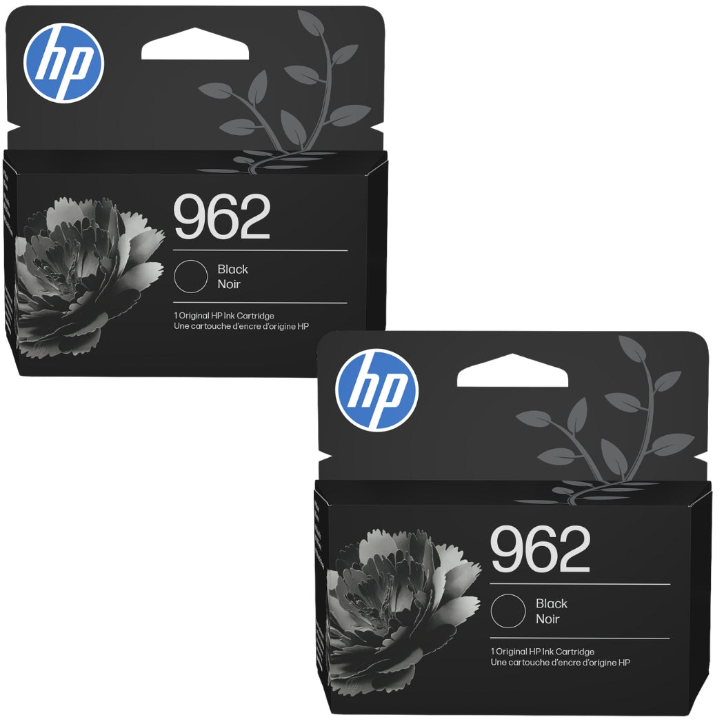 New, Pre-Owned - HP 962 (3JB33AN) Black Ink Cartridge- Twin Pack