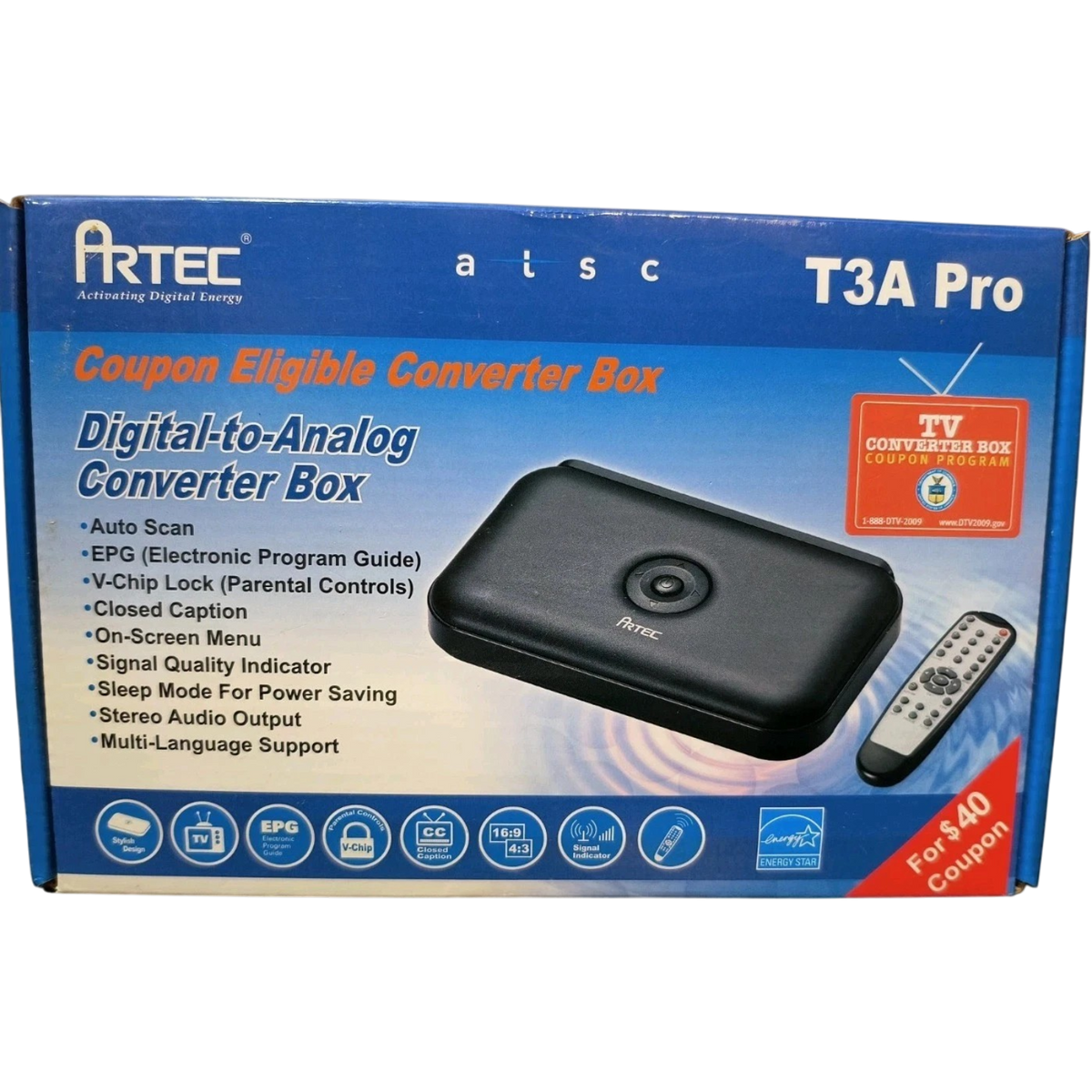 Artec T3A Pro digital-to-analog TV converter box