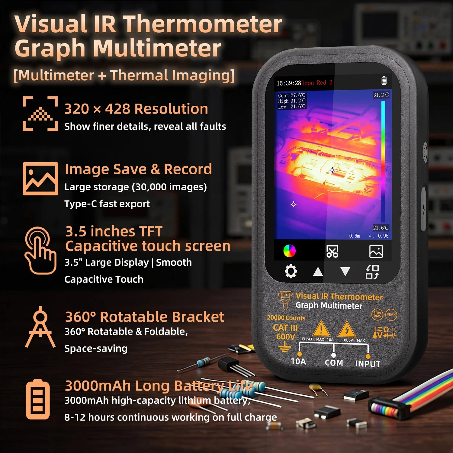 BSIDE SH8 Professional Thermal Multimeter with Macro Lens