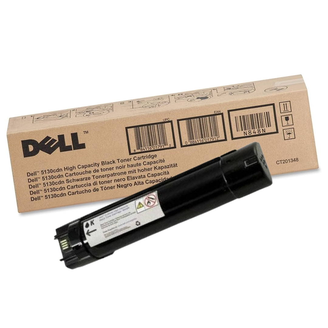 New, Pre-Owned - Dell 5130CDN High Yield Black Toner Cartridge, N848N