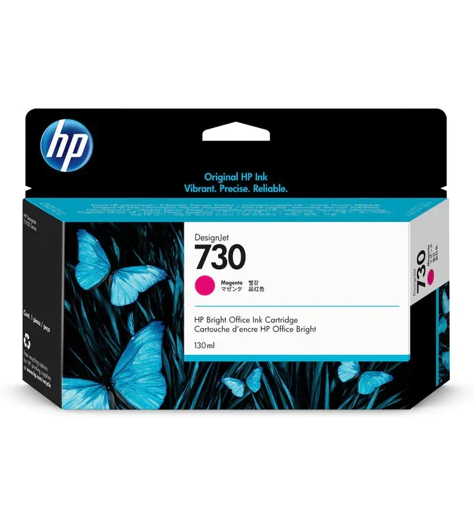 New, Pre-Owned - HP 730 130-ml (P2V63A) Magenta Ink Cartridge