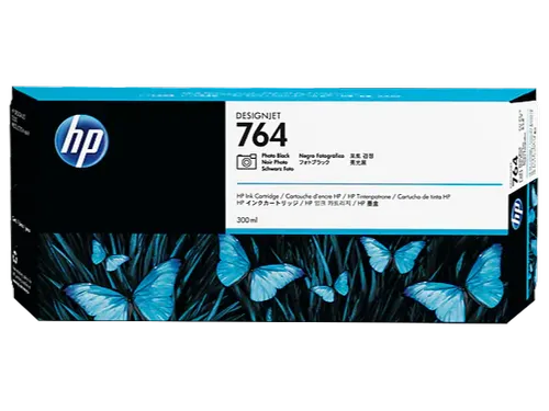 New, Pre-Owned - HP 764 300-ml Photo Black Designjet Ink Cartridge | C1Q17A