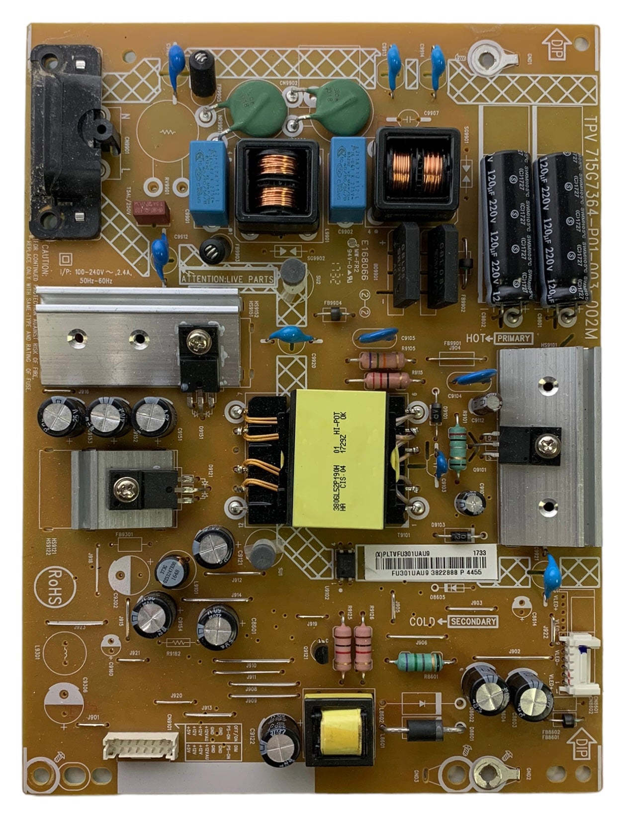 Insignia PLTVFU301UAU9 Power Supply / LED Board for NS-39DR510NA17