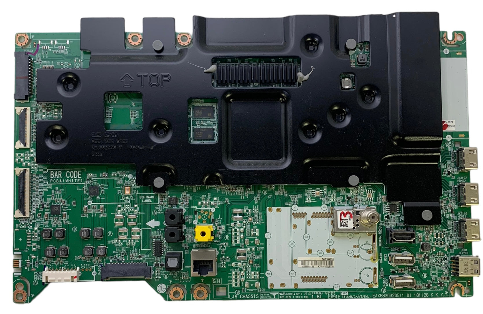 LG EBT65856905 Main Board for OLED55C9PUA.BUSYLJR