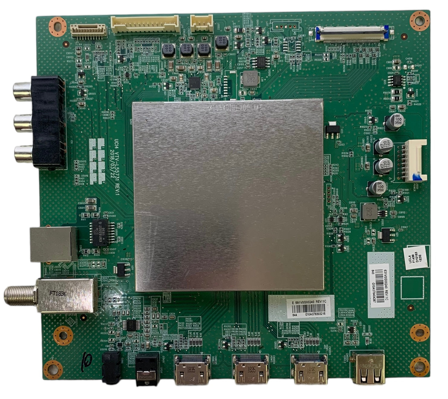 Toshiba 691V0G00240 Main Board for 50LF621U19