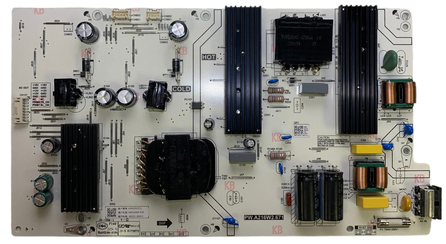 Vizio 60101-04413 Power Supply for M65Q6M-K04