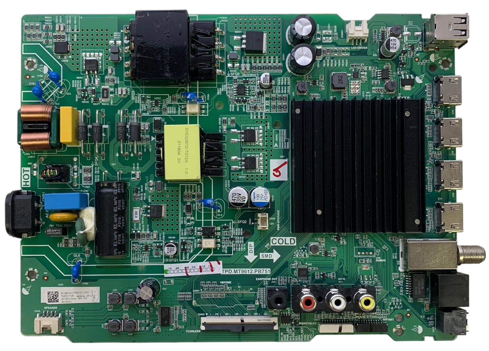 Toshiba Main Board/Power Supply 285773 291229 for 50C350KU