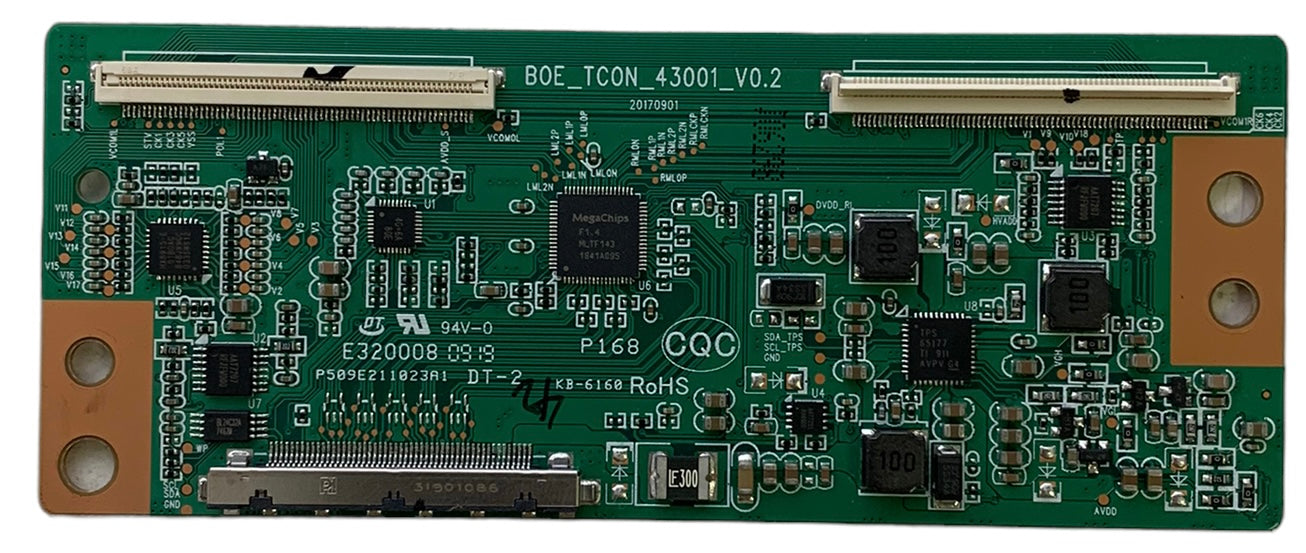 Vizio BOE_TCON_43001_V0.2 T-Con Board