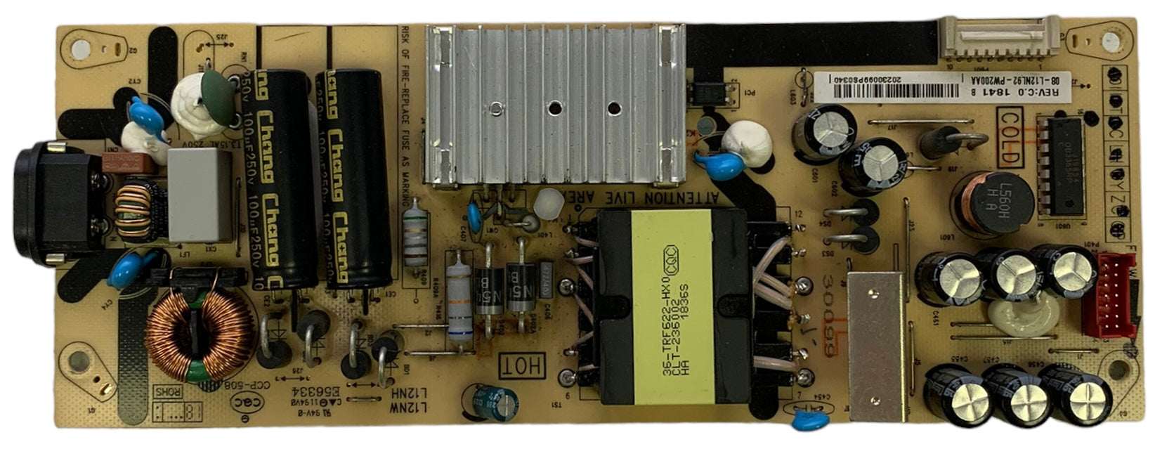 TCL 08-L12NL92-PW200AA Power Supply Board/LED Driver