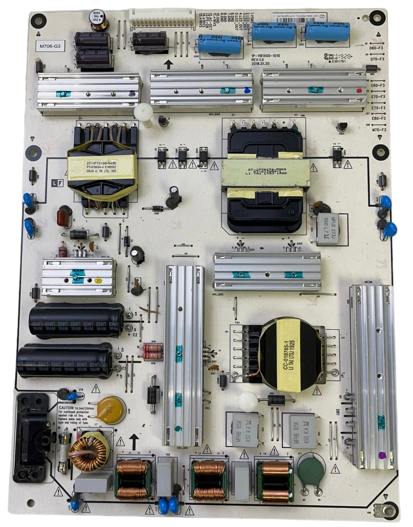 Vizio 09-70CAR0U0-01 Power Supply / LED Board