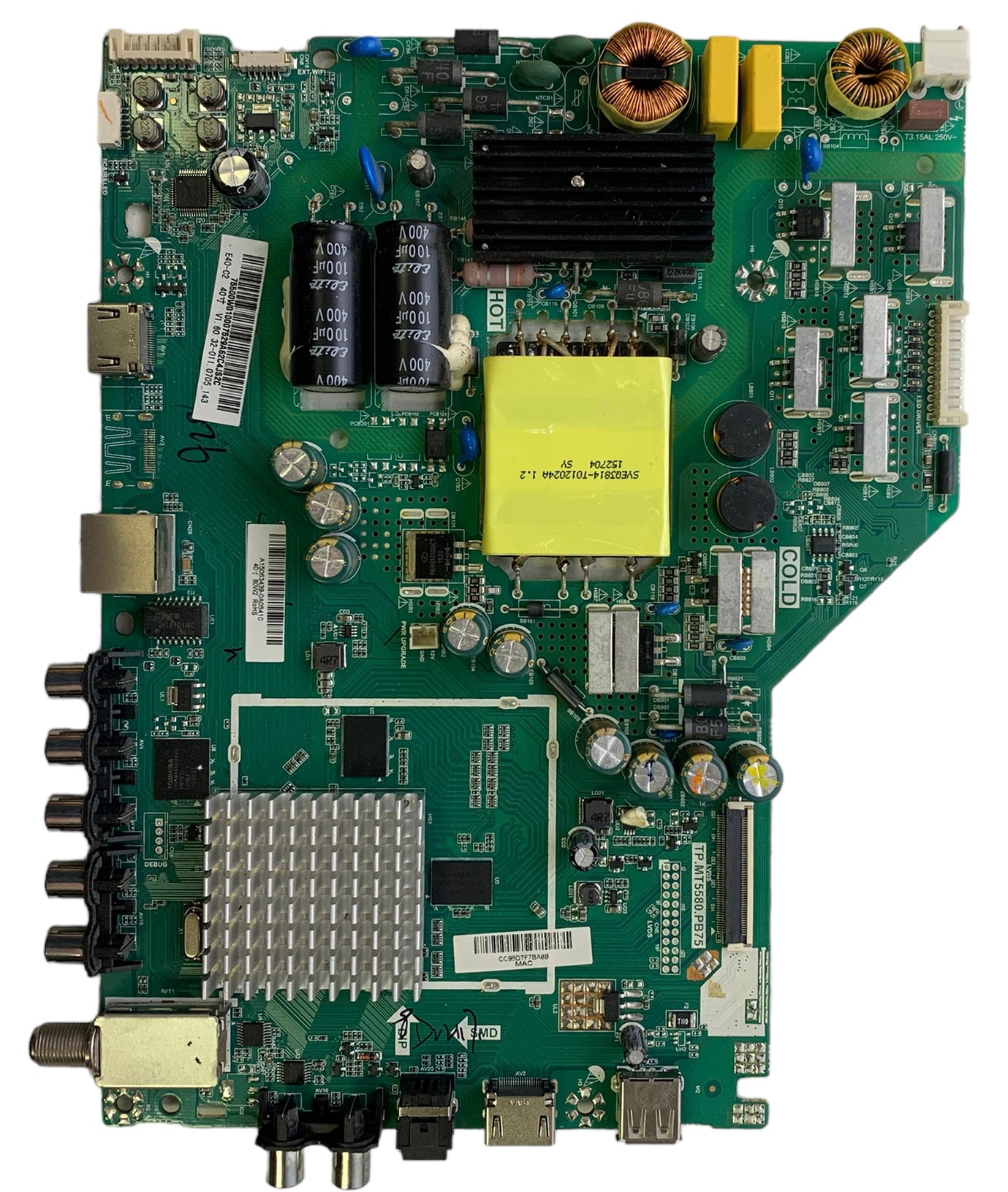 Vizio 75.500W0.100 / 791.00W10.0013 Main Unit for E40-C2 (Serial LWZQSFAR,LWZQSFCR)