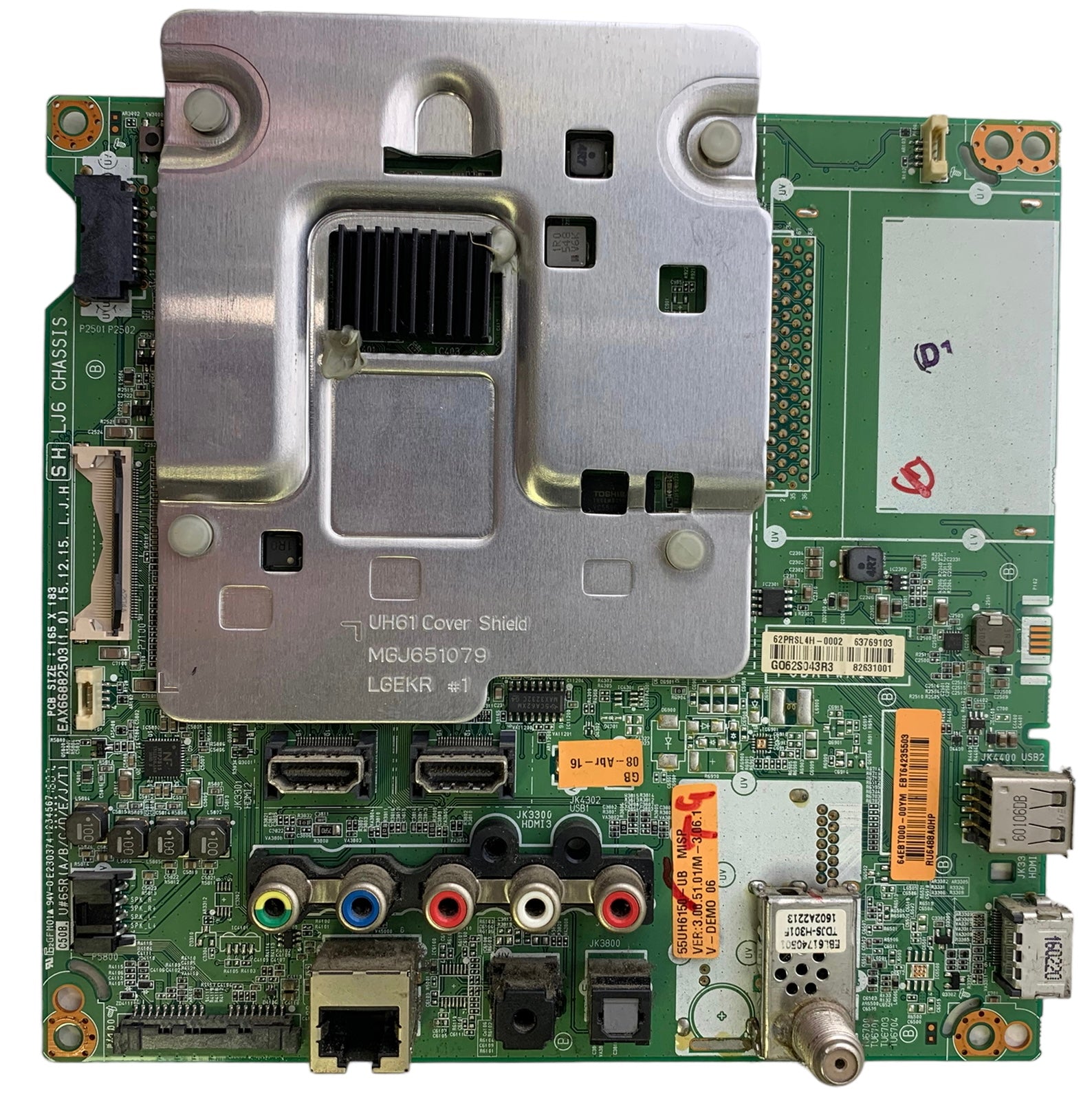 LG EBT64235503 / EBT64235504 Main Board 55UH6150-UB.AUSWLJR BCCWLJR