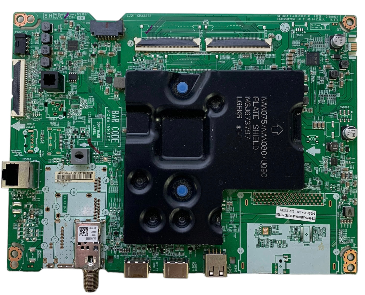 LG EBT67237605 Main Board for 55UQ8000AUB.BUSCLKR