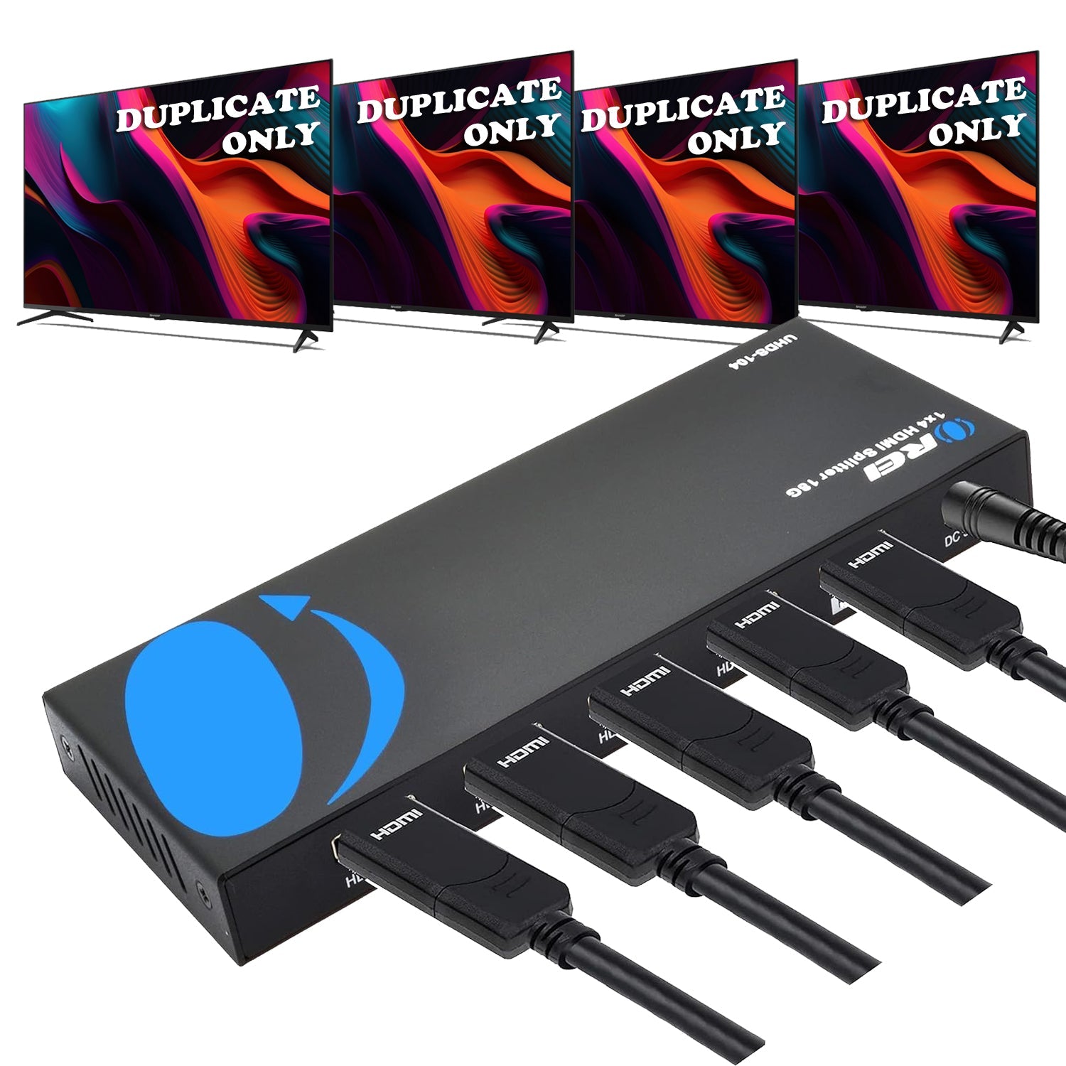 4K@60Hz 1x4 HDMI™ Splitter-UHDS-104